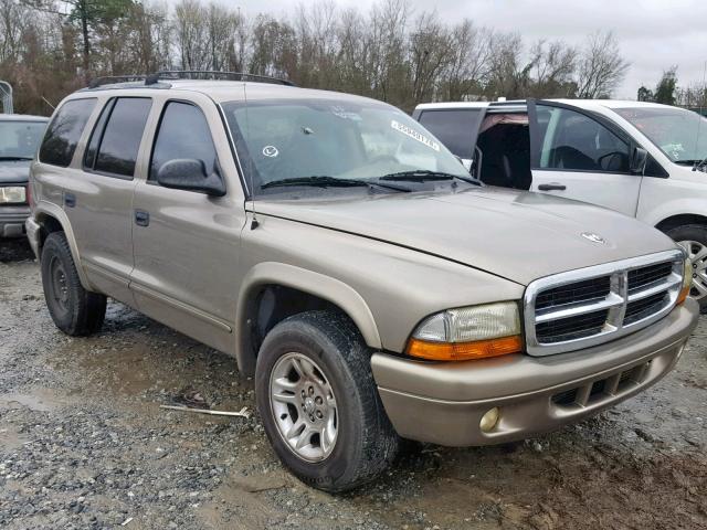 1D4HR48N33F579781 - 2003 DODGE DURANGO SL GRAY photo 1