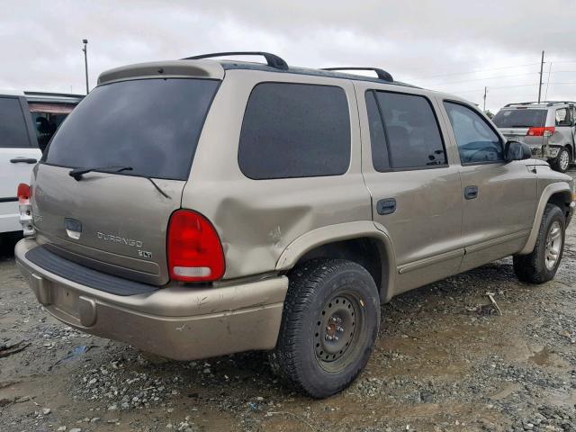 1D4HR48N33F579781 - 2003 DODGE DURANGO SL GRAY photo 4