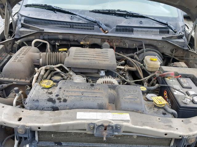 1D4HR48N33F579781 - 2003 DODGE DURANGO SL GRAY photo 7