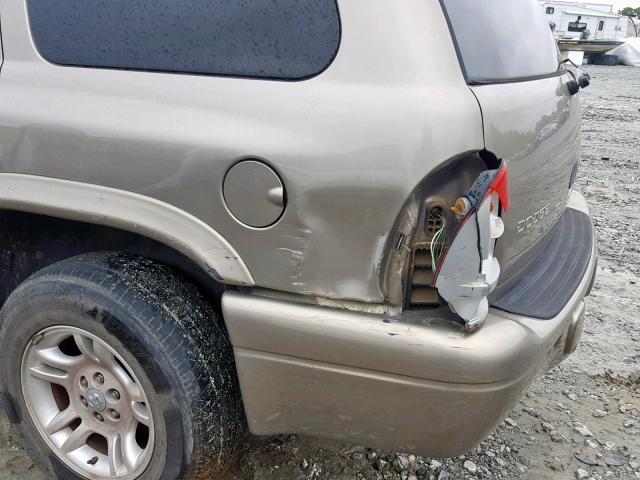 1D4HR48N33F579781 - 2003 DODGE DURANGO SL GRAY photo 9