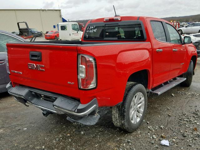 1GTG5CE32F1253067 - 2015 GMC CANYON SLT RED photo 4