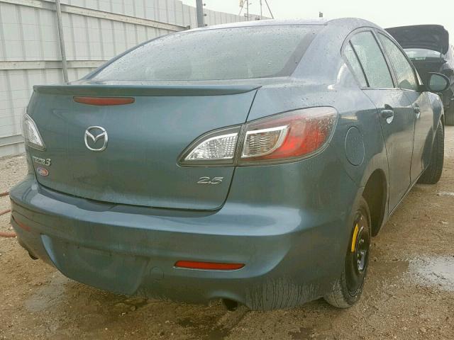 JM1BL1U52B1461256 - 2011 MAZDA 3 S TEAL photo 4