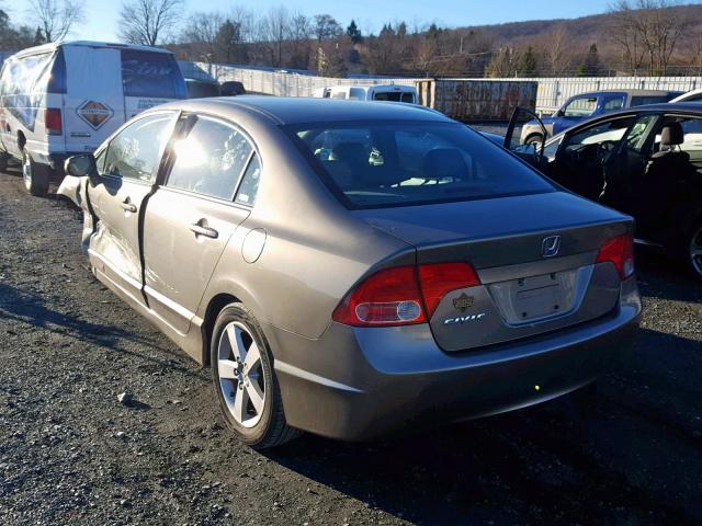 2HGFA16978H323182 - 2008 HONDA CIVIC EXL GRAY photo 3