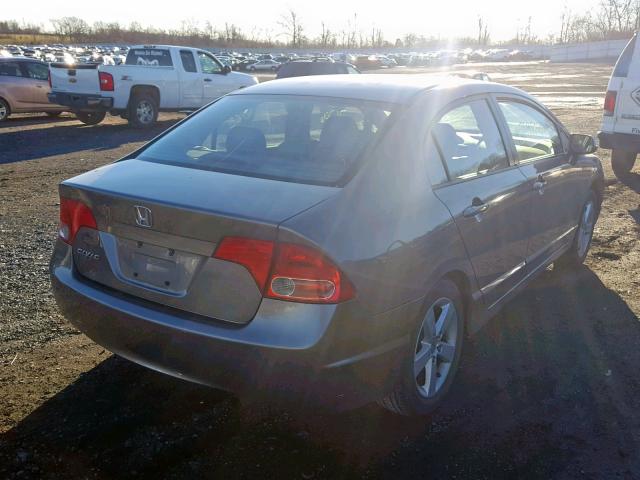 2HGFA16978H323182 - 2008 HONDA CIVIC EXL GRAY photo 4