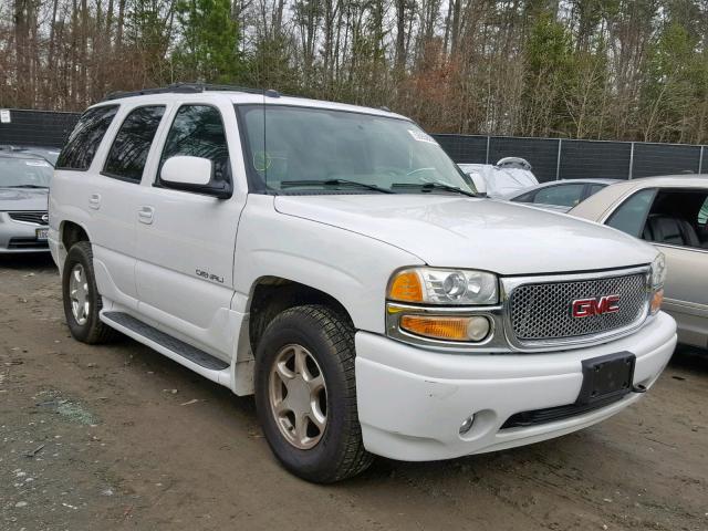 1GKEK63U85J100760 - 2005 GMC YUKON DENA WHITE photo 1