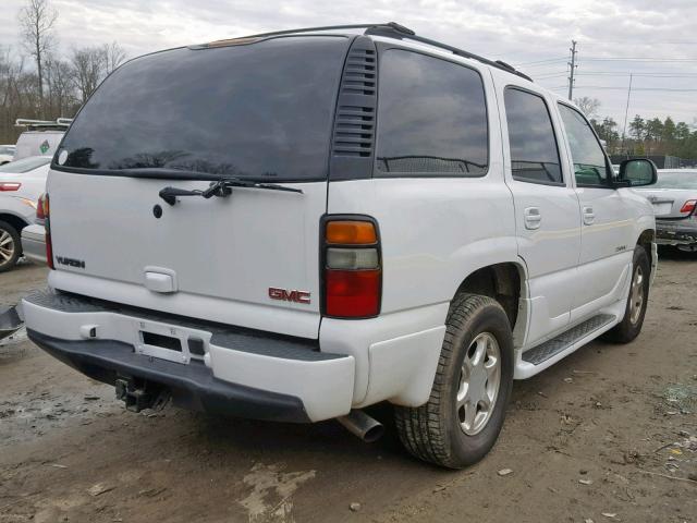 1GKEK63U85J100760 - 2005 GMC YUKON DENA WHITE photo 4