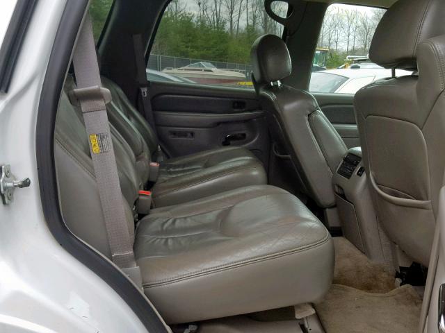 1GKEK63U85J100760 - 2005 GMC YUKON DENA WHITE photo 6