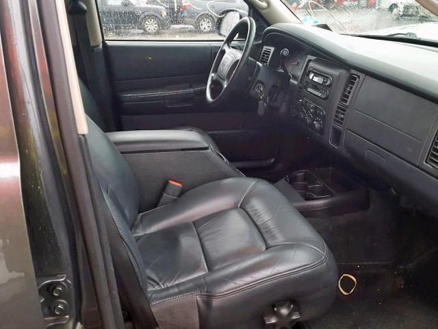 1B4HS48N02F108698 - 2002 DODGE DURANGO SL GRAY photo 5