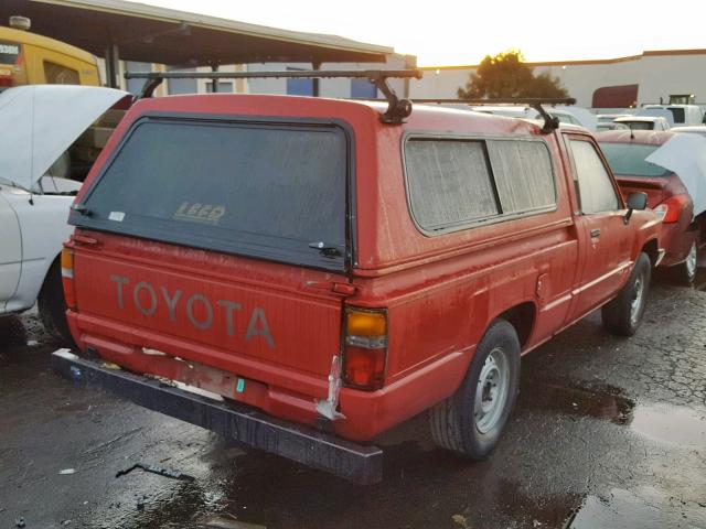 JT4RN50RXG0212869 - 1986 TOYOTA PICKUP 1/2 RED photo 4