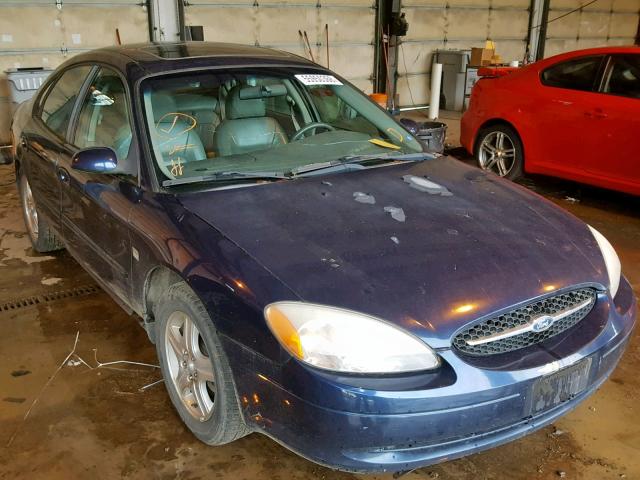 1FAFP56S4YG291560 - 2000 FORD TAURUS SEL BLUE photo 1