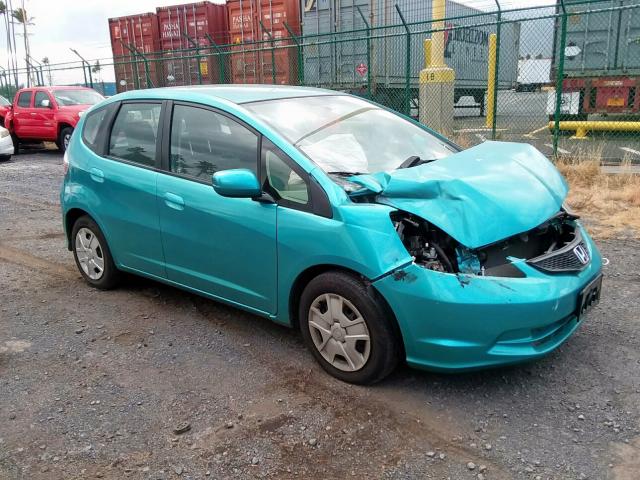 JHMGE8H39DC009344 - 2013 HONDA FIT TEAL photo 1