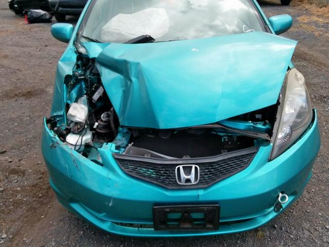 JHMGE8H39DC009344 - 2013 HONDA FIT TEAL photo 7