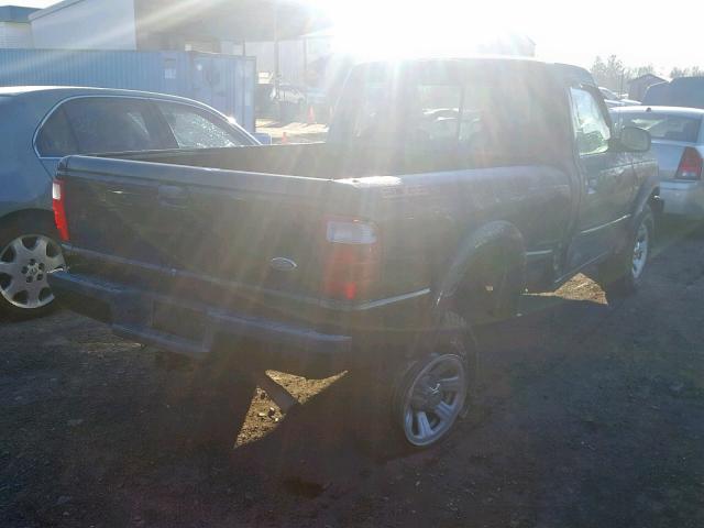 1FTYR10U45PA88647 - 2005 FORD RANGER BLACK photo 4