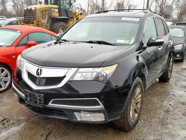 2HNYD2H74AH520293 - 2010 ACURA MDX ADVANC BLACK photo 2