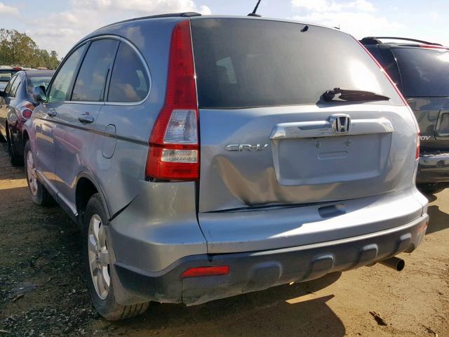 5J6RE38788L000778 - 2008 HONDA CR-V EXL BLUE photo 3