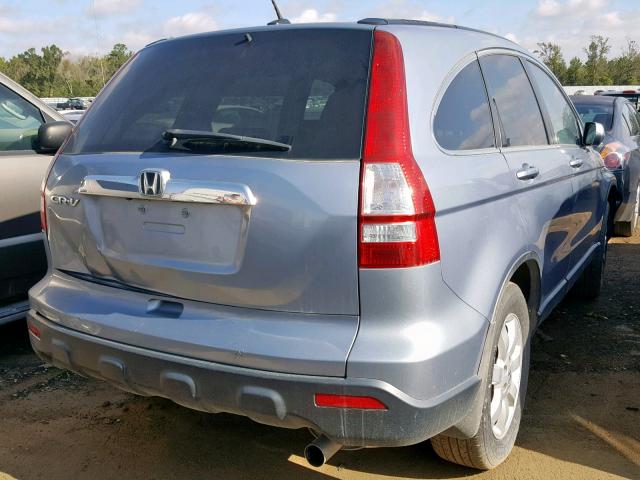 5J6RE38788L000778 - 2008 HONDA CR-V EXL BLUE photo 4