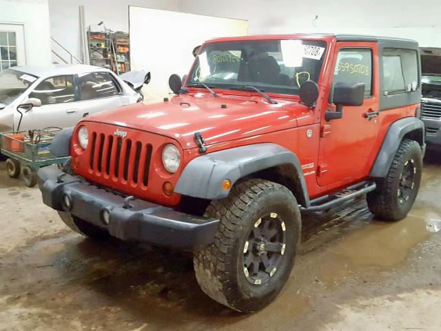 1J4AA2D18BL521656 - 2011 JEEP WRANGLER S RED photo 2