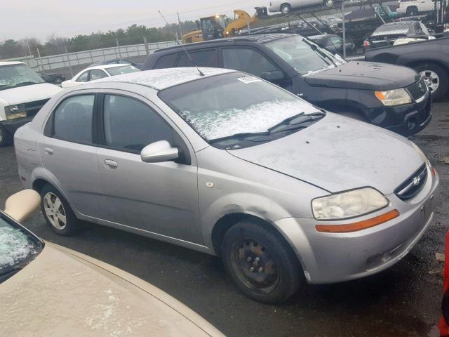 KL1TD56606B640787 - 2006 CHEVROLET AVEO BASE Gümüş foto 1