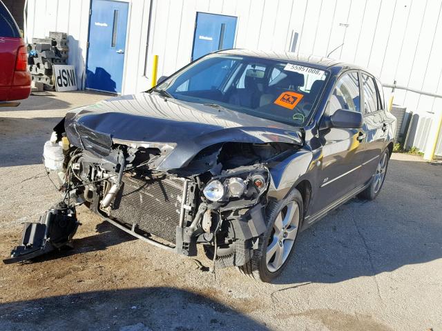 JM1BK143341196674 - 2004 MAZDA 3 HATCHBAC BLACK photo 2