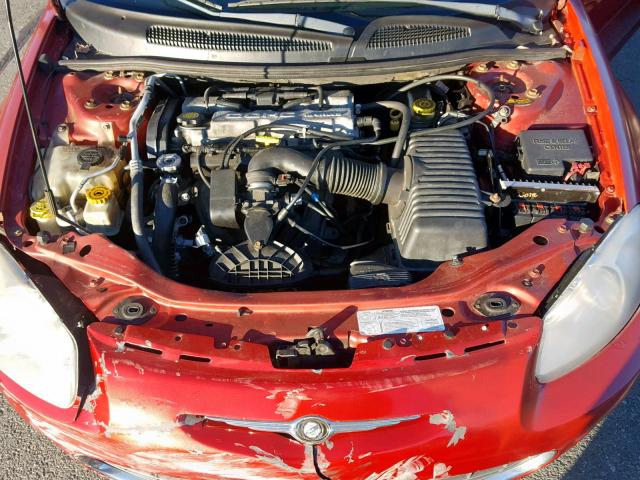 1C3EL46X53N559855 - 2003 CHRYSLER SEBRING LX RED photo 7