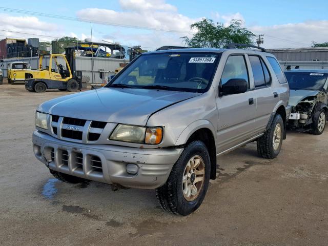 4S2CK58W944300054 - 2004 ISUZU RODEO S SILVER photo 2