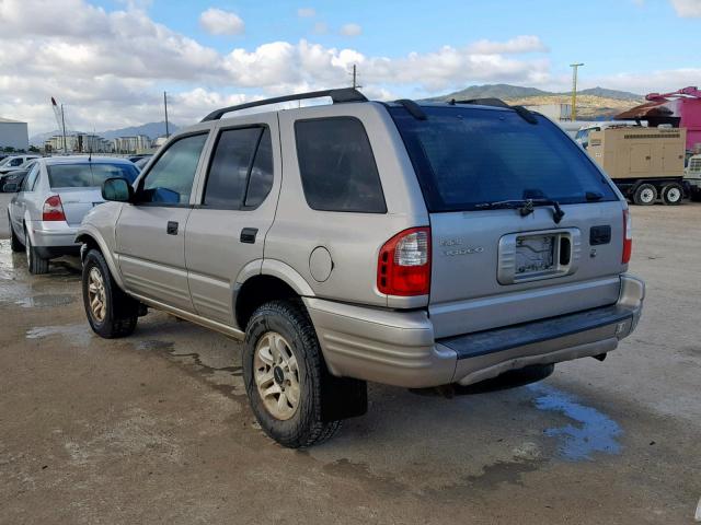 4S2CK58W944300054 - 2004 ISUZU RODEO S SILVER photo 3