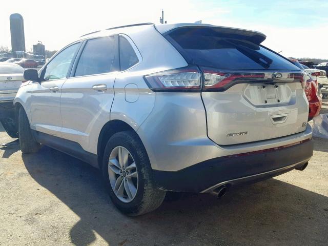 2FMTK3J9XFBB94674 - 2015 FORD EDGE SEL SILVER photo 3