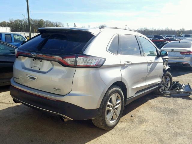 2FMTK3J9XFBB94674 - 2015 FORD EDGE SEL SILVER photo 4