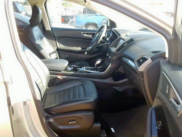 2FMTK3J9XFBB94674 - 2015 FORD EDGE SEL SILVER photo 5