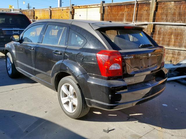 1C3CDWDA7CD536369 - 2012 DODGE CALIBER SX BLACK photo 3