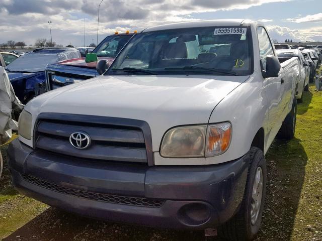 5TBJU321X6S464556 - 2006 TOYOTA TUNDRA WHITE photo 2