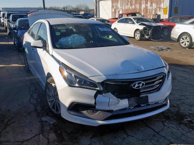 5NPE34AF6FH237465 - 2015 HYUNDAI SONATA SPO WHITE photo 1