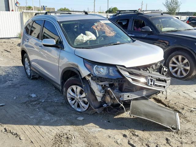 3CZRM3H51EG704217 - 2014 HONDA CR-V EX SILVER photo 1