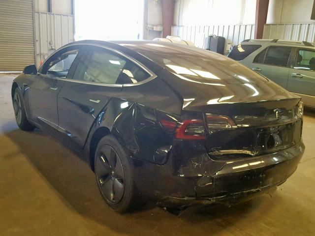 5YJ3E1EA5JF152249 - 2018 TESLA MODEL 3 BLACK photo 3