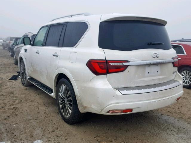 JN8AZ2NF3J9660263 - 2018 INFINITI QX80 BASE WHITE photo 3