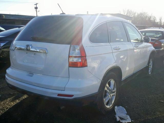 5J6RE3H70BL028727 - 2011 HONDA CR-V EXL WHITE photo 4