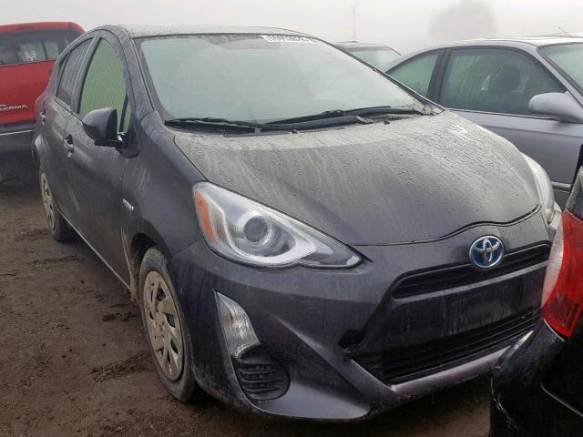 JTDKDTB31G1120304 - 2016 TOYOTA PRIUS C GRAY photo 1