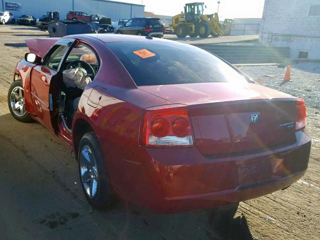 2B3CA3CV1AH213962 - 2010 DODGE CHARGER SX RED photo 3