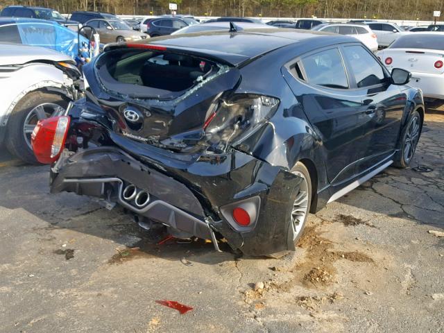 KMHTC6AE3GU281615 - 2016 HYUNDAI VELOSTER T BLACK photo 4