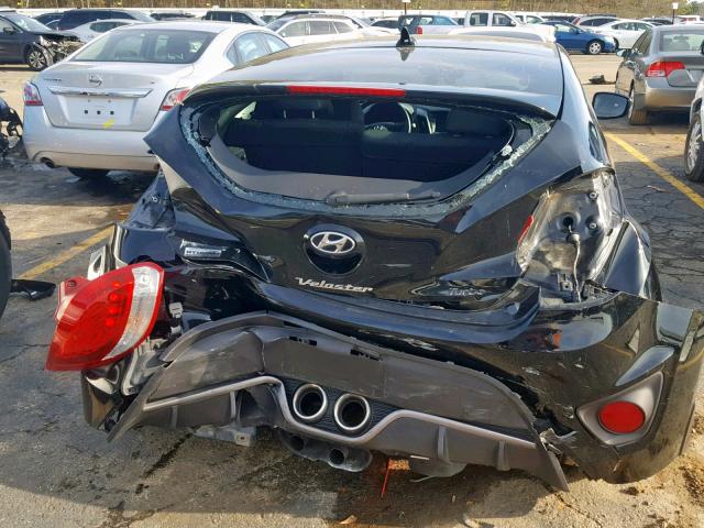 KMHTC6AE3GU281615 - 2016 HYUNDAI VELOSTER T BLACK photo 9