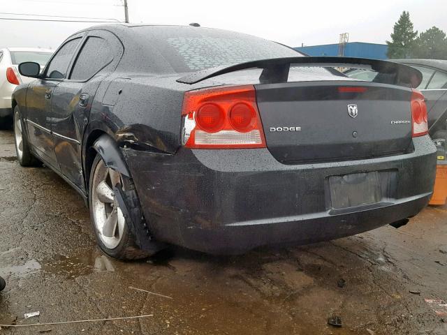 2B3CA9CV5AH287842 - 2010 DODGE CHARGER RA BLACK photo 3