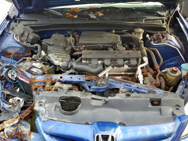 1HGES16324L014060 - 2004 HONDA CIVIC DX V BLUE photo 7