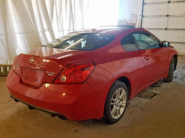 1N4BL24EX8C108806 - 2008 NISSAN ALTIMA 3.5 RED photo 4