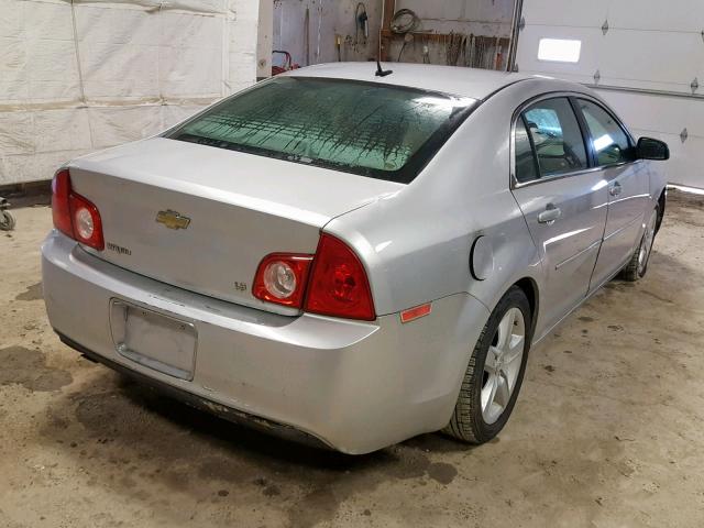 1G1ZG57B89F222232 - 2009 CHEVROLET MALIBU LS 银色 照片 4