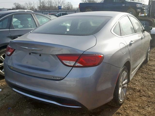 1C3CCCAB2GN140719 - 2016 CHRYSLER 200 LIMITE GRAY photo 4