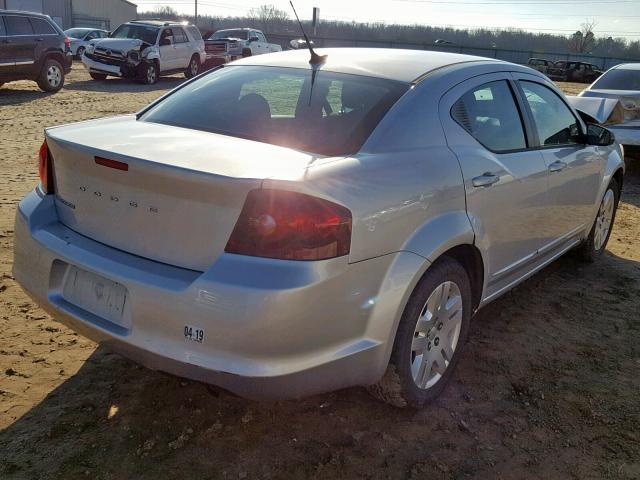 1B3BD4FB9BN520945 - 2011 DODGE AVENGER EX SILVER photo 4