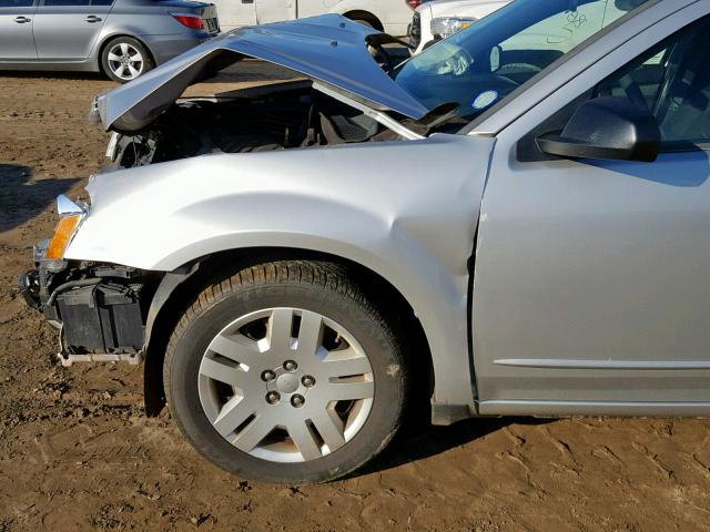 1B3BD4FB9BN520945 - 2011 DODGE AVENGER EX SILVER photo 9