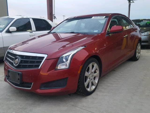 1G6AA5RX1D0129615 - 2013 CADILLAC ATS MAROON photo 2