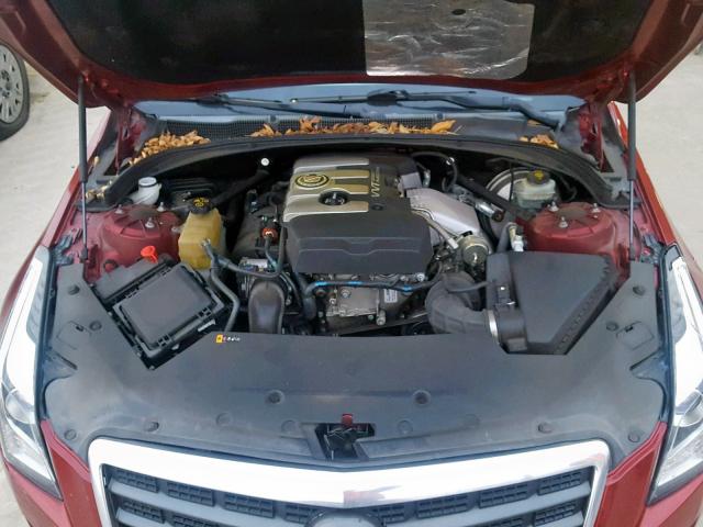 1G6AA5RX1D0129615 - 2013 CADILLAC ATS MAROON photo 7