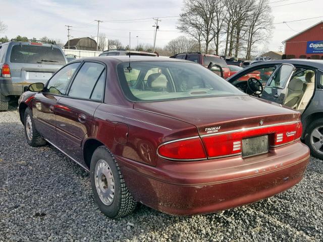 2G4WY55J121187589 - 2002 BUICK CENTURY LI MAROON photo 3